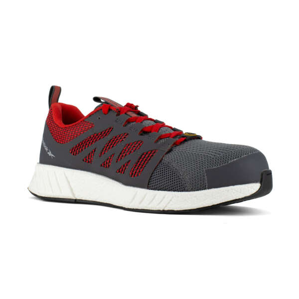 GREY RED WHITE SPORT OX S1P ESD 2