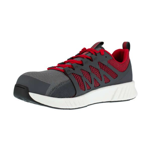 GREY RED WHITE SPORT OX S1P ESD 3